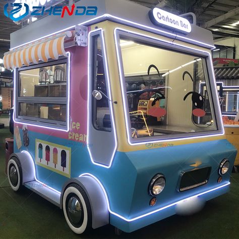 Food Truck Trailer, Fast Food Truck, Food Carts For Sale, Foodtrucks Ideas, Bar Trailer, Coffee Food Truck, Deck Bar, Food Truck Catering, Mobile Coffee Shop