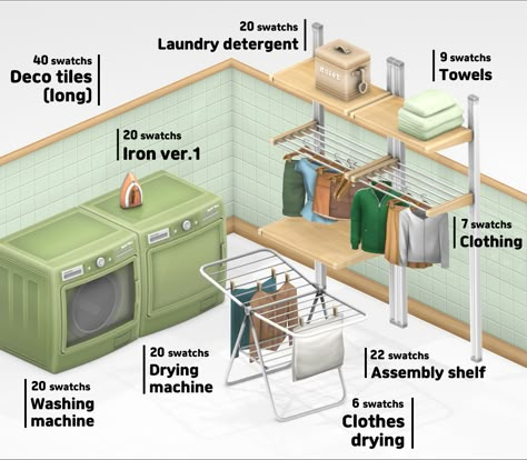 Sims 4 Laundry Clutter Cc, Sims 4 Cc Furniture Laundry Room, Sims 4 Laundry Mat, Sims 4 Cc Laundry Room, Sims 4 Clutter Cc Patreon, Sims 4 Appliances Cc, Sims 4 Laundry Cc, Sims 4 Appliances, Sims 4 Functional Cc