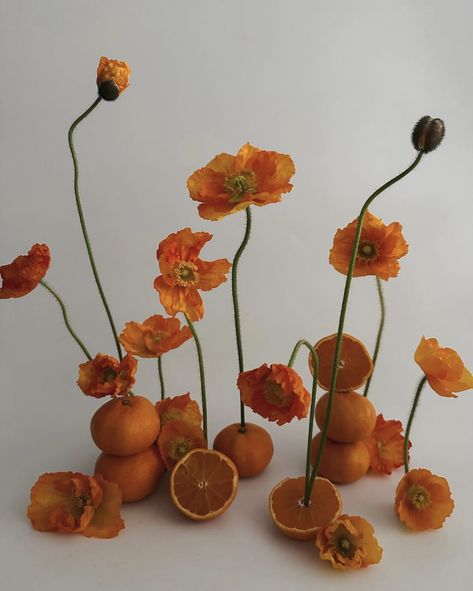 Deco Fruit, Fruit Centerpieces, Orange Table, Dinner Party Table, Fruit Arrangements, Wedding Of The Year, Fruit Flowers, Orange Wedding, Wedding Mood Board