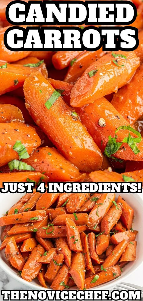 This candied carrots recipe is a classic that may easily become your new favorite side dish! Just a few simple ingredients make these carrots a sweet and delicious addition to any meal. Boiled Carrots Recipe, Candied Carrots Recipe, Candy Carrots Recipe, Baked Carrots Recipe, Easy Carrot Recipes, Orange Glazed Carrots, Homemade Mac And Cheese Recipe Baked, Carrots In Oven, Carrot Recipes Side Dishes