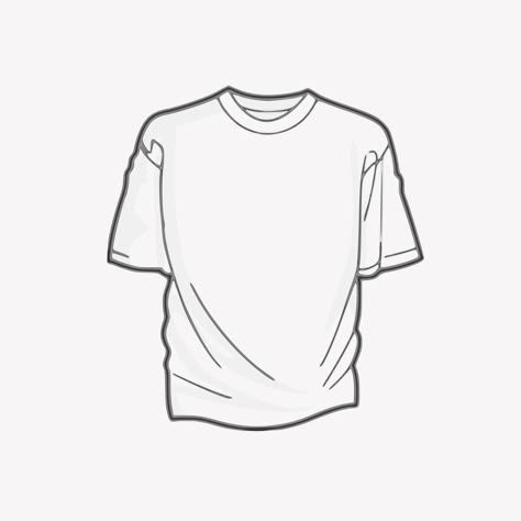 T-shirt drawing, apparel illustration. Free public domain CC0 image. | free image by rawpixel.com T Shirt Drawing, T Shirt Sketch, Clothing Drawing, Easy Flower Drawings, Shirt Sketch, Pencil Drawing Images, Art Learning, Fashion Notes, Tools Drawing