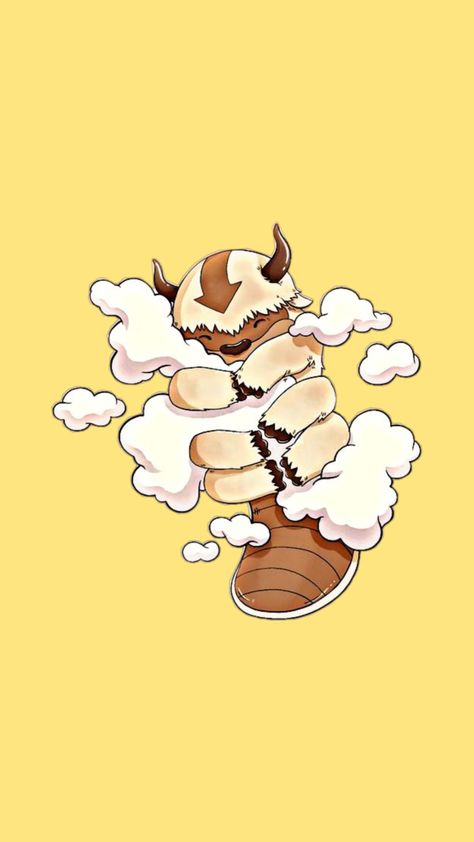 Avatar Phone Background, Appa Avatar Wallpaper Aesthetic, Avatar The Last Airbender Apple Watch Wallpaper, Appa Avatar Illustration, Atla Appa Wallpaper, Avatar Aang Painting, Appa Avatar Art, Appa Avatar Wallpaper, Avatar Airbender Wallpaper