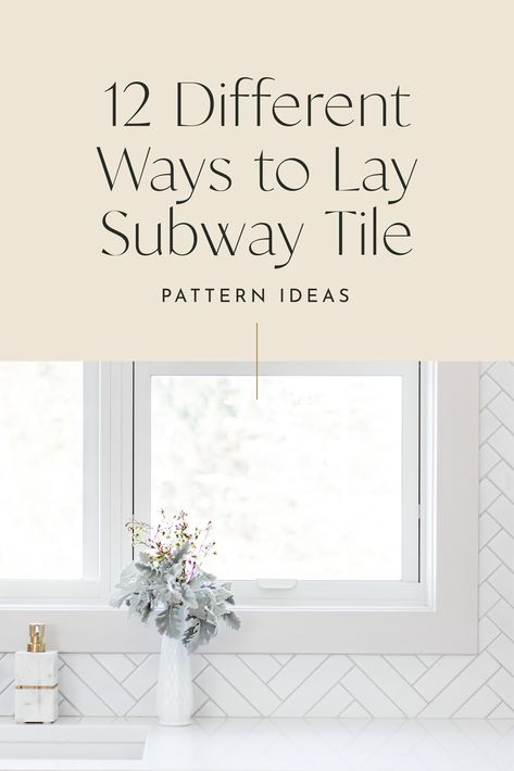 Ways To Lay Tile Backsplash, Long Rectangle Tile Backsplash, Best White Subway Tile Kitchen, Ways To Lay Subway Tile Kitchen Backsplash, Horizontal Offset Subway Tile, Subway Tile Pattern Ideas, White Kitchen White Subway Tile, Ways To Stack Subway Tile, Undulated Subway Tile Backsplash