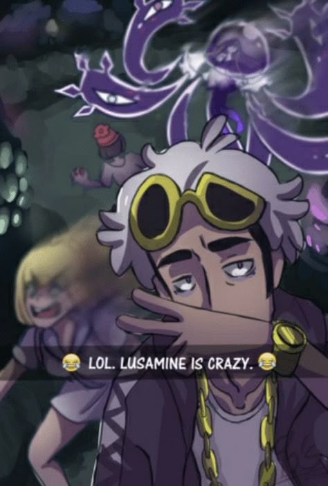 Guzma Pokemon, Silly Pokemon, Lusamine Pokemon, Pokemon Guzma, Funny Pokemon, Team Skull, Pokemon Mew, Pokemon Moon, Pokemon Stuff