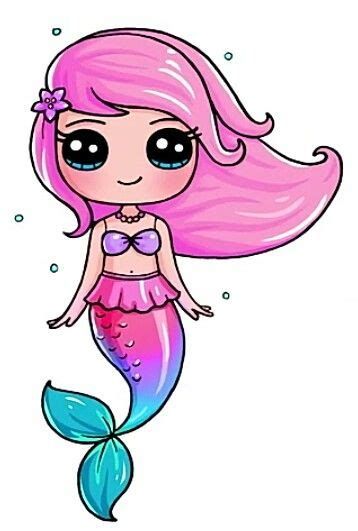 Summer Girl Em 2020 | Bonequinhas Kawaii, Kawaii Desenhos Doodles Kawaii, Kawaii Girl Drawings, Draw So Cute, Anna Disney, Kawaii Disney, Cute Disney Drawings, Couple Drawing, Mermaid Drawings, Images Kawaii