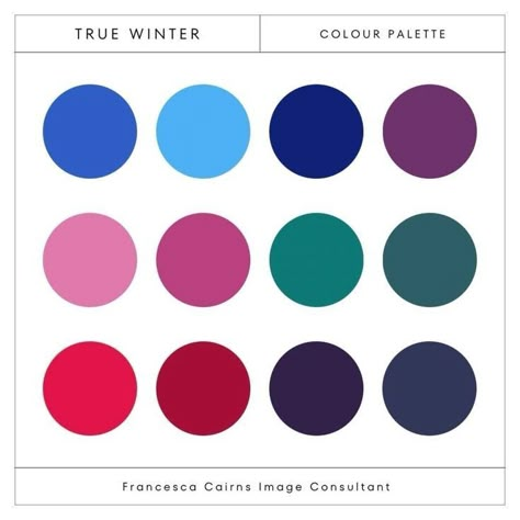 Color Palette For Winter Skin Tones, True Red Color Palette, Winter Color Season Palette, True Winter Green, True Winter Color Palette Hair, High Contrast Colour Palette, Winter Jewel Tones, Toned Winter Color Palette, Winter Skin Tone Color Palette