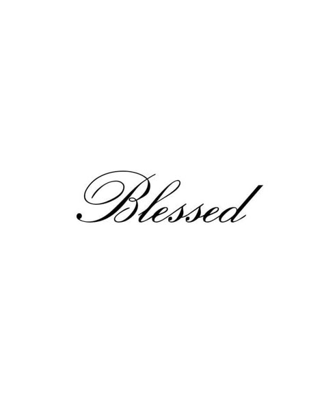 Blessed In Cursive Tattoo, Blessed Neck Tattoo For Women, Blessed Hand Tattoos For Women, Latin Text Tattoo, Blessed Wrist Tattoo, Blessed Tattoo Stencil, Blessed Tattoo For Women, Blessed In Cursive, Blessed Tattoo Design