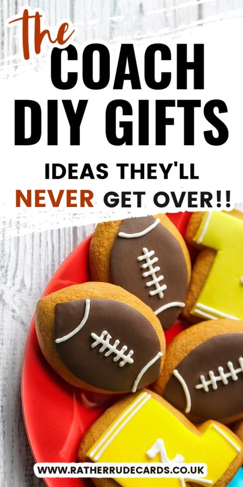 DIY creative coach gifts ideas Peewee Football Coach Gifts, Coach Gift Ideas Soccer, Christmas Gifts For Coaches, Gift Ideas For Cross Country Coach, Coaches Appreciation Gifts, Gifts For Coaches Soccer, Flag Football Coach Gift Ideas, National Coaches Day Gifts, Coaches Gift Ideas Football