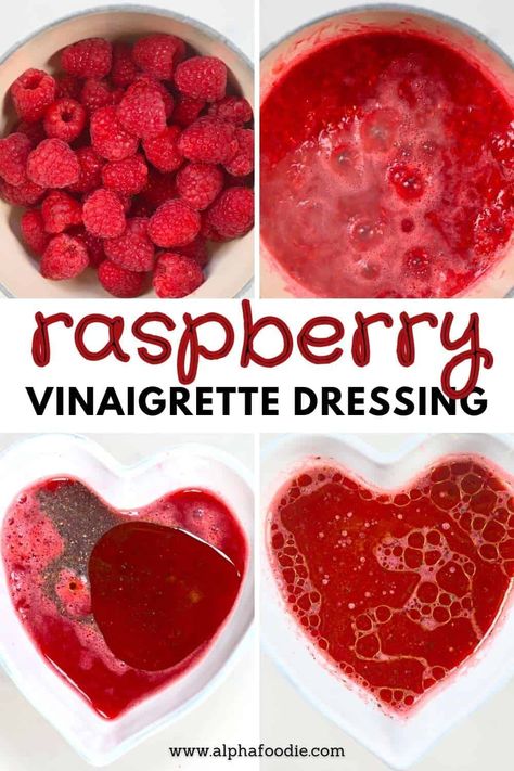 An easy way to make use of the summer's best produce, my homemade raspberry vinaigrette dressing is oh so easy to make. With just three base ingredients, this raspberry vinaigrette recipe is gluten-free, vegan and has no added sugar – just plenty of goodness. Raspberry Salad Dressing, Raspberry Vinaigrette Recipe, Raspberry Vinaigrette Dressing, Raspberry Salad, Salsa Dressing, Ideas For Snacks, Raspberry Vinaigrette, Food Sauces, Vinaigrette Recipe