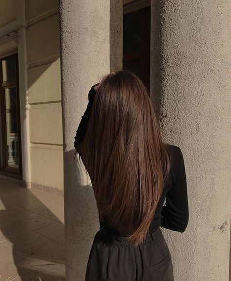 Good Hair Aesthetic, Long Cool Brown Hair, Brown Long Hair Aesthetic, Long Pretty Hair, Brown Hair Woman, Aesthetic Long Hair, Long Hair Aesthetic, Long Hair Photo, Brown Hair Styles