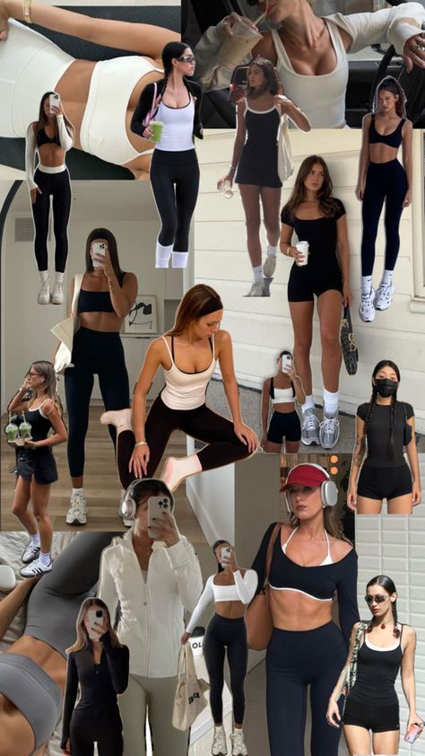 Aesthetic Sporty Outfit, Sporty Aesthetic Outfit, Sporty Outfits Aesthetic, Spin Outfit, Sporty Girl Aesthetic, Spinning Outfit, Fit Girl Inspiration, Aesthetic Workout Outfits, Pilates Workout Clothes