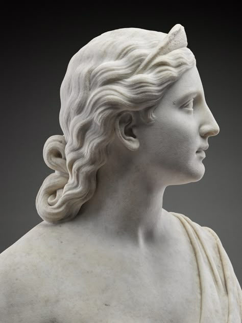 Bust of Faith | 19th & 20th Century Sculpture | 2023 | Sotheby's Statue Side Profile, Posiden Statues, Sappho Statue, Greek Statues Women, Marble Sculpture Modern, Baroque Statue, Cast Reference, Human Figure Sculpture, Statue Portrait