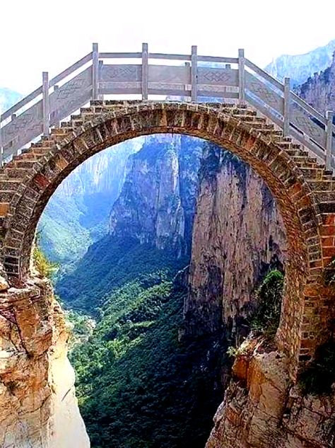 A brick arch bridge in China Brick Bridge, Chinese Technology, Chinese Bridge, Overtoun Bridge, Ancient Bridge, Chenab Bridge, Sustained Investigation, Marble Canyon, Stone Arch Bridge