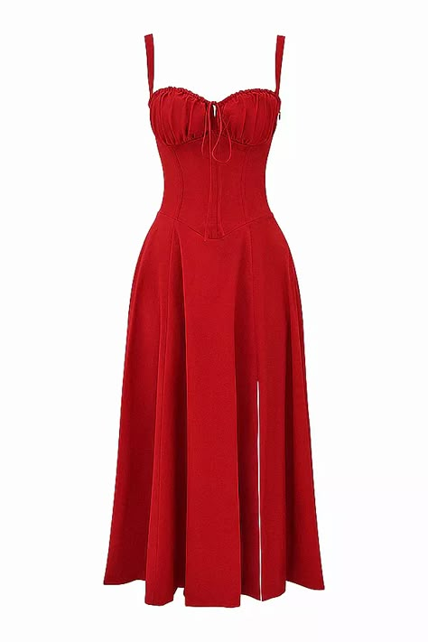 Silk Sundress, Red Sundress, Les Angles, Fasion Outfits, Fashion Cap, Dress Design Sketches, Dress Simple, Classy Dress Outfits, Grad Dresses