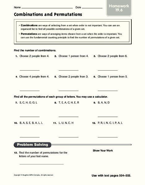 20 Fundamental Counting Principle Worksheet in 2020 Kindergarten