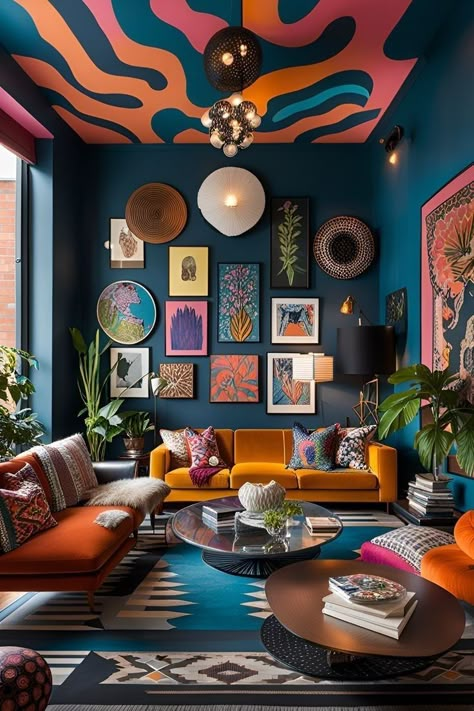 Modern Maximalist Decor, Apartment Decor Inspiration, Maximalism, Decoration Inspiration, Living Room Inspo, Dream House Decor, Dream Home Design, 인테리어 디자인, House Inspiration