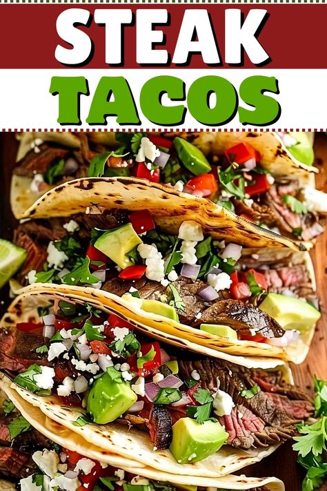 Keto Steak Tacos, Authentic Mexican Steak Tacos, Seasoning For Steak Tacos, Steak Tacos On Blackstone, Steak Soft Tacos Recipes, Beef Steak Tacos Recipes, Cubed Steak Tacos, Street Tacos Steak Marinade, Best Steak Tacos Recipe