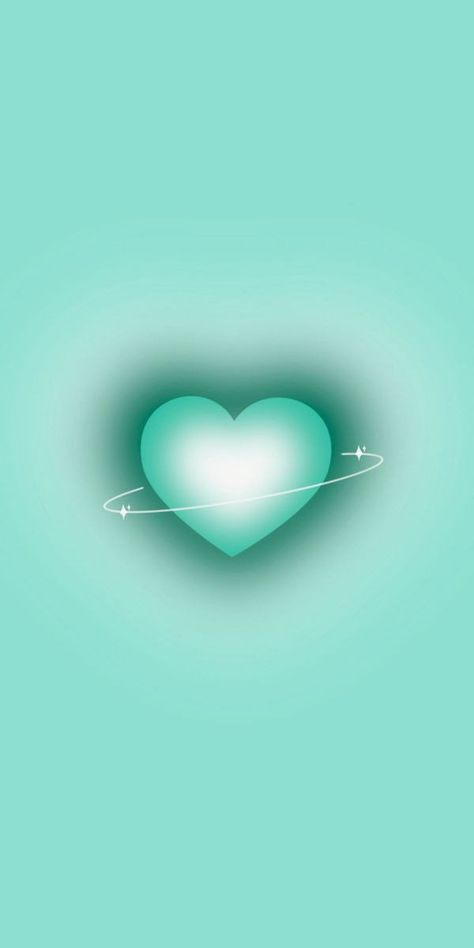 Emerald Green Heart Wallpaper, Cute Wallpapers Teal, Teal Cute Wallpaper, Teal Iphone Wallpaper Aesthetic, Mint Green Heart Wallpaper, Verde Aqua Aesthetic, Bright Teal Aesthetic, Background Tosca Aesthetic, Aqua Color Wallpaper