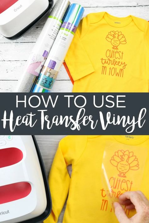 Heat Transfer Vinyl Tutorial, How To Make Iron, Cricut Videos, Cricut Heat Transfer Vinyl, Iron On Cricut, Cricut Iron On Vinyl, Dyi Art, Cricut Htv, Htv Projects