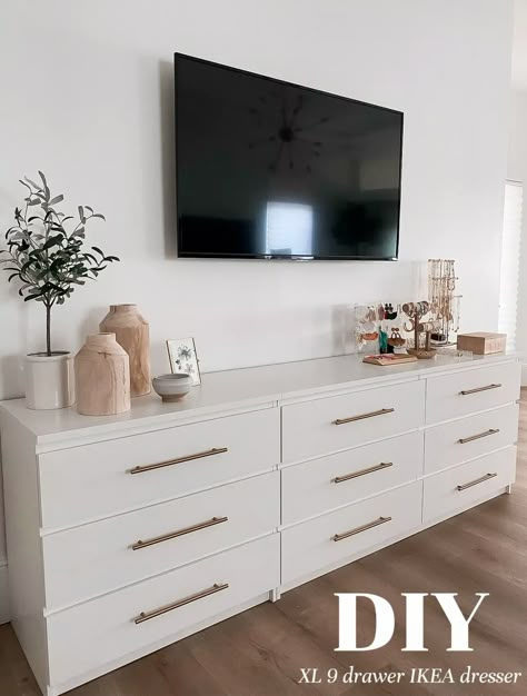 Ikea 3 Drawer Dresser, Krista Horton, Ikea Malm Dresser, Ikea Drawers, Malm Dresser, Ikea Dresser, Bedroom Drawers, Ikea Bedroom, Ikea Malm