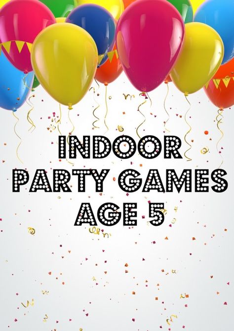 Planning a 5th birthday party bash during the cold or rainy season? Make sure you have some awesome indoor party games for age 5 on hand, like these ideas! Indoor Birthday Party Games, Party Games Indoor, Indoor Party Games, Shopkins Party Ideas, Toddler Party Games, Indoor Birthday Parties, Indoor Birthday, Games Indoor, Birthday Party Games For Kids