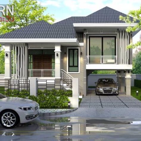 This Captivating Split-level House may be the House you are Looking for Cool House Concepts, Two Level House Plans, Modern Stilt House Design, Split House Design, Two Story House Design Modern, Modern Split Level House Plans, Split Level Bungalow, Level House Design, 1 Level House