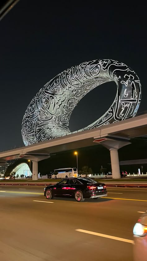 Museum of the future Dubai Ferrari World, Dxb Aesthetic, Pictures In Dubai, Dubai Night Life, Dubai Aesthetic Night, Dubai Pictures, Uae Aesthetic, Dubai Places, Future Museum