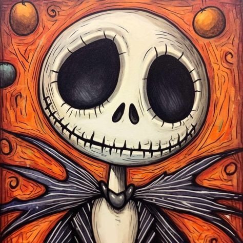 Halloween Art Nightmare Before Christmas, Characters From Nightmare Before Christmas, Spooky Drawings Ideas, Spookie Paintings, Diy Halloween Drawings, Pumpkin Drawings Halloween, Digital Art Halloween, Halloween Theme Painting Ideas, Spooky Drawings Halloween