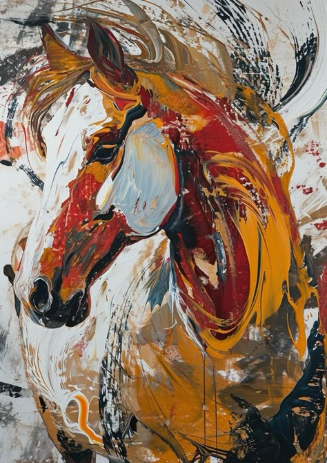 Contemporary Horse Paintings, Horse Paintings Acrylic, Abstract Horse Art, Horse Oil Painting, Afrique Art, Horse Art Print, Horse Paintings, Abstract Horse, Equestrian Art