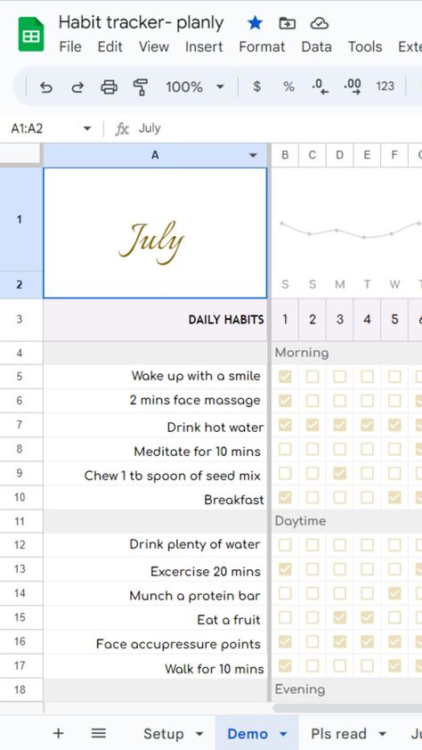 #Organisation #Spreadsheet_Habit_Tracker #Habit_Tracker_Excel_Template #Google_Sheets_Tracker Spreadsheet Habit Tracker, Google Sheets Tracker, Habit Tracker Google Sheets, Excel Organization, Excel Habit Tracker, Google Sheets Habit Tracker, Template For Project, Personal Notion, Notion Template Free