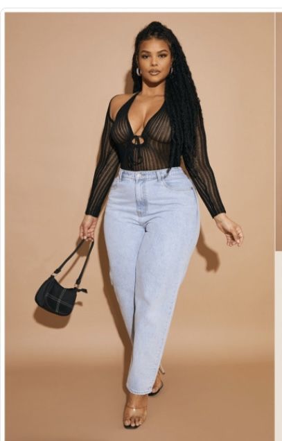 Plus Size Going Out Outfits Night, Plus Size Club Outfits Night Out, Plus Size Going Out Outfits, Bodysuit With Sleeves, Club Outfit Night, Go Out Outfit Night, Leslie Sidora, Girly Style Outfits, Outfits Night Out