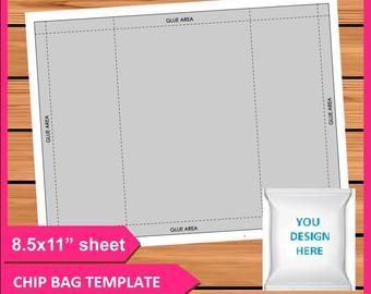 Free Printable Chip Bag Template - FREE PRINTABLE TEMPLATES