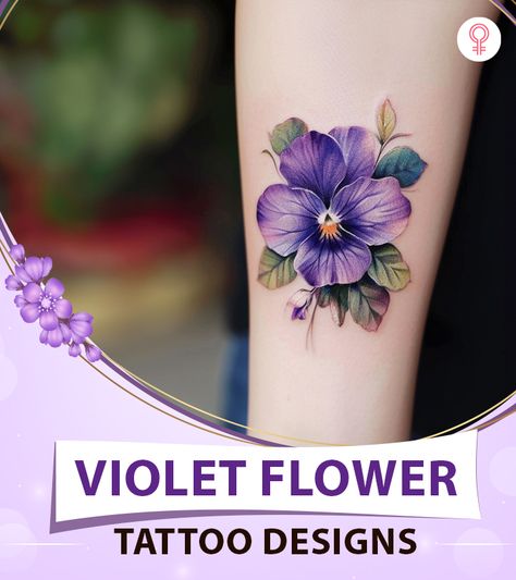 Beyond beauty, violet flower tattoos whisper resilience and love. Explore stunning designs, hidden meanings, and “inkspiration” to find your perfect purple prose! Violet Flower Tattoo Cover Up, Violet Forearm Tattoo, Aster And Violet Tattoo, Violet And Butterfly Tattoo, Tattoos Of Violets Flower, Violet Minimalist Tattoo, Realistic Violet Flower Tattoo, Violet Flower Tattoo Watercolor, February Birth Flowers Tattoo