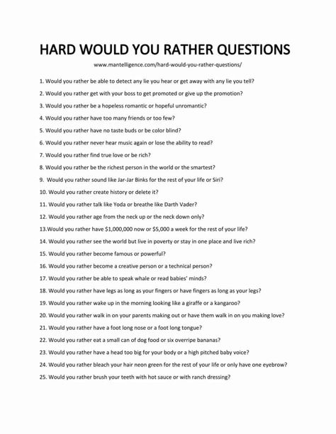 Hard Would You Rather, Conversation Starter Questions, Rather Questions, Would You Rather Questions, Conversation Topics, Question Game, Fun Questions To Ask, Deep Questions, Getting To Know Someone