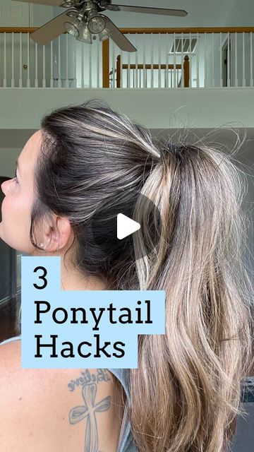 How To Keep Ponytail High, Cool High Ponytail Hairstyles, How To Make Ponytail Ponies, Ponytail For Heavy Hair, How To Get Volume In Ponytail, How To Style Long Hair Ponytail, Easy Pullback Hairstyles Simple, How To Make A Pony Tail Look Cute Simple, How To Do A Messy High Ponytail