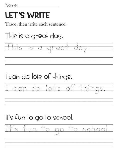 Sentence Writing and Tracing Handwriting Practice Worksheets Positive Affirmations - Etsy Canada in 2024 | Handwriting practice sentences, Sentence writing, Handwriting practice Hand Writing Worksheets Grade 1, Second Grade Handwriting Practice, Writing Activity For Grade 1, Hand Writing Practice Letter Tracing, Writing Practice For Grade 1, Grade 1 Sentence Writing Activities, Kinder Writing Activities, Grade 1 Writing Activities, Tracing Sentences Worksheets