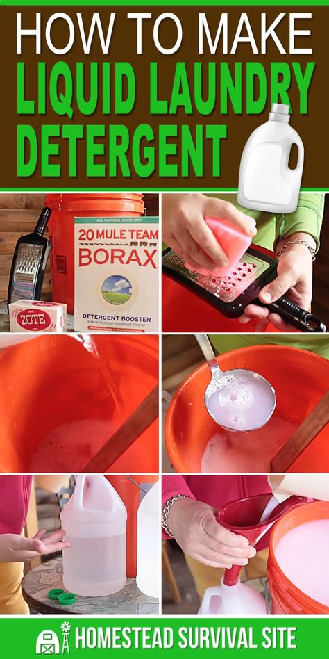 Home Made Washing Detergent, How To Make Laundry Detergent Liquid, Home Made Liquid Laundry Detergent, Zote Laundry Detergent Diy, Natural Laundry Detergent Diy, Diy Laundry Detergent Liquid, Diy Liquid Laundry Detergent, Make Laundry Detergent, Homemade Laundry Soap Liquid