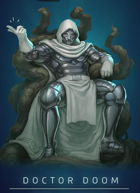 God Emperor Doom, Marvel Puzzle Quest Art, Doctor Doom Art, Doctor Doom Marvel, Marvel Puzzle Quest, Puzzle Quest, God Emperor, Marvel Puzzle, Comic Book Villains