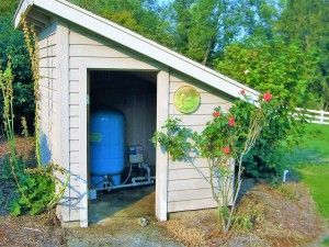 Residential well pump house Pump House Shed, Well Pump House, Water Well House, Well Pump Cover, Water Pump System, Well House, Pump House, House Shed, Backyard Sheds