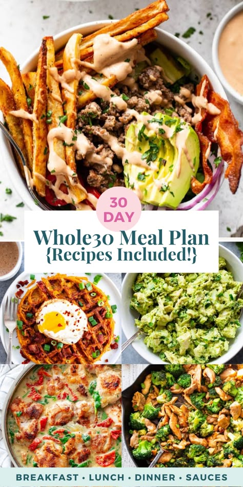 Whole30 Meal Plan, Meal Plan Recipes, 30 Diet, Whole 30 Meal Plan, Whole30 Dinner Recipes, Easy Whole 30 Recipes, Whole30 Dinners, Whole 30 Diet, Whole Food Diet