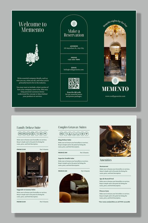 Museum Leaflet Design, Flyer 3 Fold, Event Brochure Design Layout, Hotel Information Booklet, Flyer Design Photography, Leaflet Graphic Design, Luxury Flyer Design, Product Leaflet Design, Restaurant Leaflet