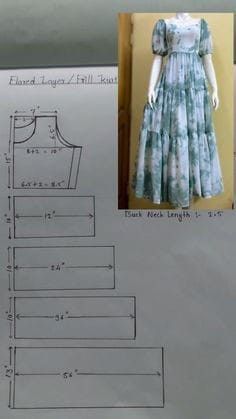 Layer Kurti Designs, Cloth Stitching Ideas, Layer Frock Design, How To Stitch A Dress, Fashion Dresses Videos, Layer Dress Pattern, New Stylish Dress Design, Dress Stitching Ideas, New Dress Designs