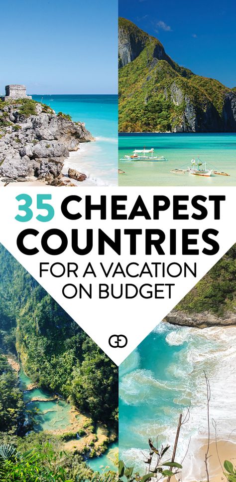 Cheapest Countries To Visit, Astuces Camping-car, Travel On A Budget, Best Countries To Visit, Cheap Places To Travel, Vacation Locations, Budget Travel Destinations, Countries To Visit, Top Travel Destinations