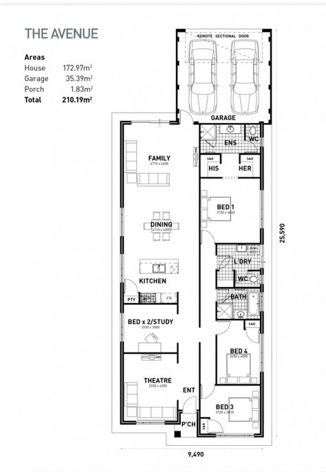 Rectangular Floor Plan, Rectangle House Plans, Narrow House Designs, Modern Residential Architecture, Outside Design, Narrow House, House Outside, House Outside Design, Building Ideas