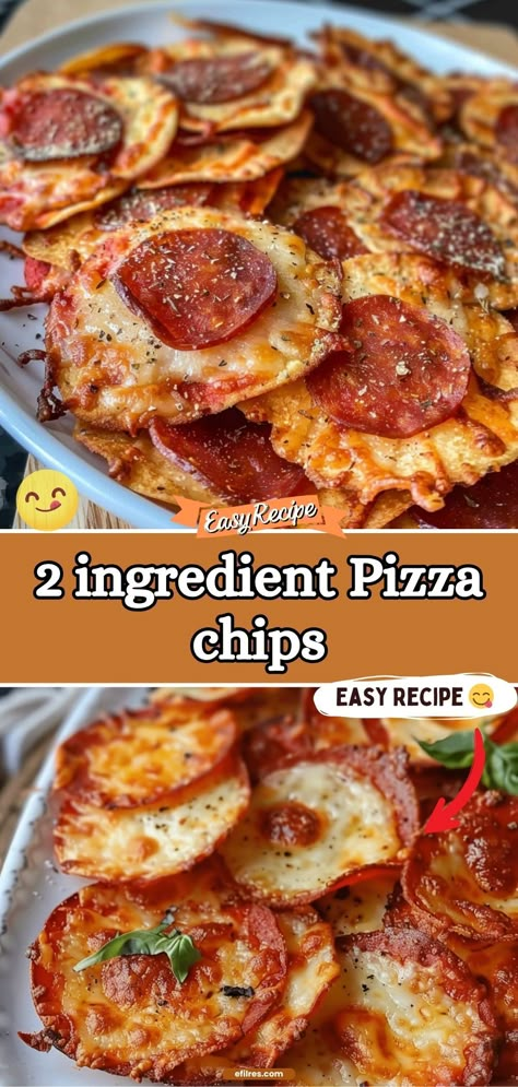 Snack on these easy, crispy Pizza Chips made with just two ingredients. They're the perfect quick fix for your pizza cravings, delivering bite-sized bursts of cheesy, tomatoey goodness. #SnackTime #PizzaLovers #EasyRecipes Keto Pizza Chips Recipe, Pizza Chips Keto, 2 Ingredient Pizza Chips, Low Carb Pizza Bites, Pizza Chips Recipe, Keto Pizza Chips, Keto Pepperoni Chips, Carbless Snacks, Chips With Cheese