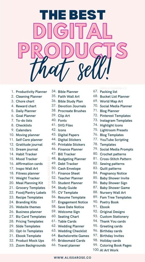 Need help knowing which digital products to sell on Etsy in 2024? Check out this list of 100 digital product ideas! These are digital products that sell on Etsy like hotcakes PLUS they're easy to make. Get started making money on Etsy selling digital products with this list of digital product ideas. Small Business Ideas Products, Digital Marketing Logo, Digital Products To Sell, Startup Business Plan, Successful Business Tips, Business Marketing Plan, Small Business Plan, Small Business Inspiration, Money Making Jobs