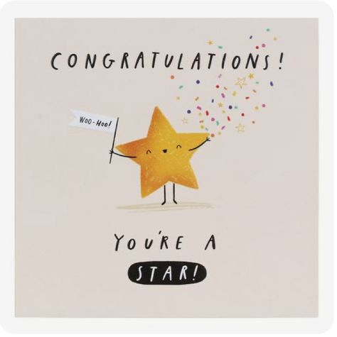 Congratulations Watercolor, Congrats Quotes, Colourful Confetti, Face Holding, Congratulations Quotes, Congrats Card, Yellow Star, Woo Hoo, Quilling Cards