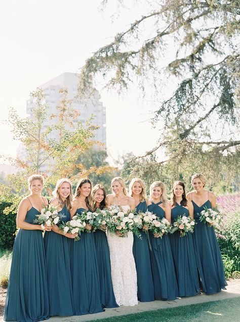 Teal And Grey Wedding, Bride Things, Hills Photography, Wedding Teal, Orange Weddings, Turquoise Bridesmaid, Teal Bridesmaid, Turquoise Bridesmaid Dresses, Teal Bridesmaid Dresses