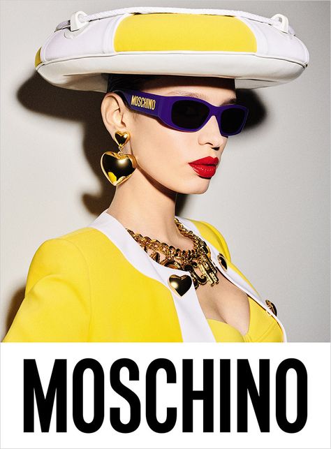 Maria Keidj Models MOSCHINO Spring Summer 2023 Eyewear Moschino 2021, Moschino Campaign, Moschino Sunglasses, Shoot Moodboard, Eyewear Campaign, Fashion Campaigns, Spring Summer 2023, Jeremy Scott, Fashion Advertising