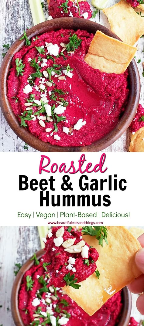 Tahini Baking, Beet Hummus Recipe, Best Hummus Recipe, Roasted Beet Hummus, Hummus Recipes, Baking Spices, Hummus Recipe Homemade, Garlic Hummus, Beet Hummus